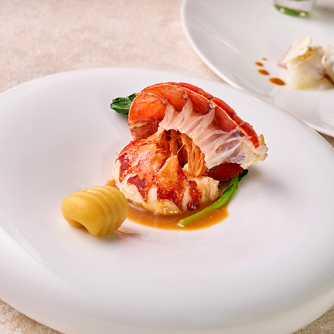 オマール海老のポワレ アメリケーヌソース