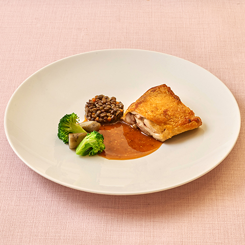 ［2月］鶏のコンフィ 粒マスタードソース