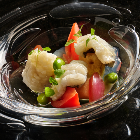 6月|鱧と水茄子のセビーチェ