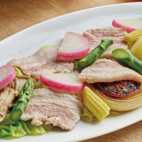 豚バラ肉と春野菜のヴァプール