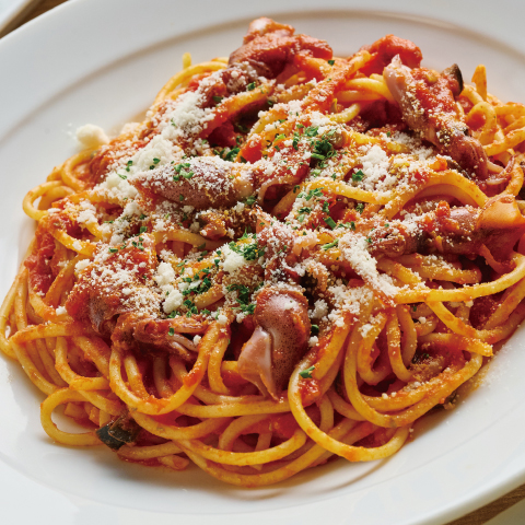 ホタルイカのプッタネスカ